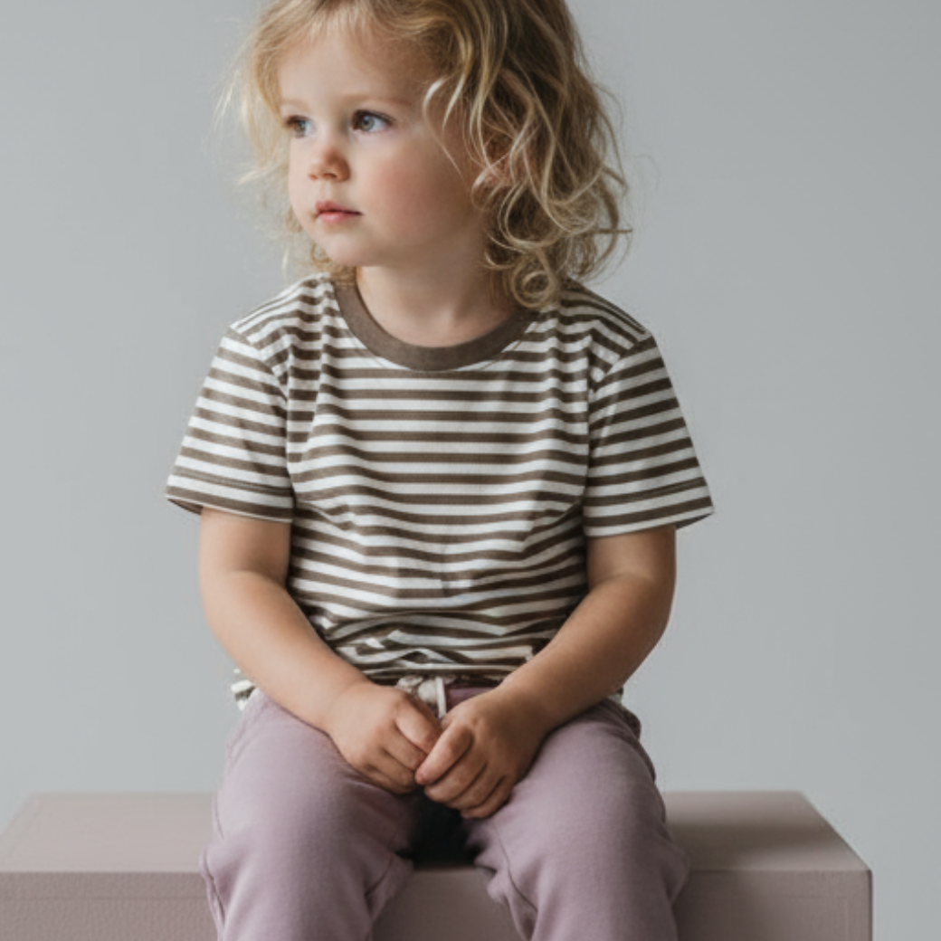 GRAY LABEL Oversized triko GOTS - Woody - Cream Velikost: 7-8Y