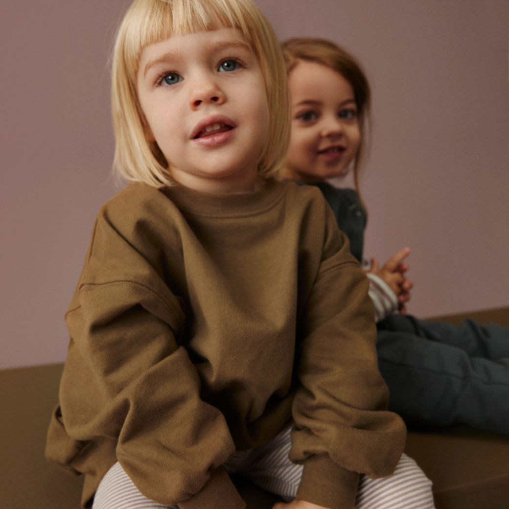 GRAY LABEL Mikina pro miminka GOTS - New Fit - Woody Velikost: 6-9m