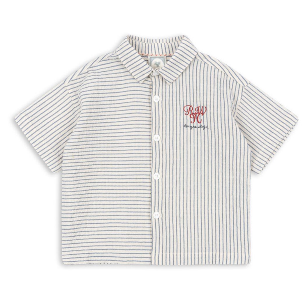 KONGES SLOJD x RHW Lehká košile - STRIPE BLUE Velikost: 18m