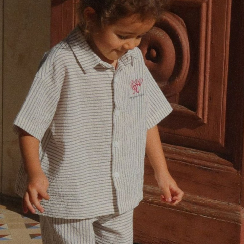 KONGES SLOJD x RHW Lehká košile - STRIPE BLUE