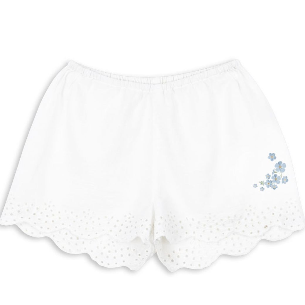 KONGES SLOJD x RHW Kraťasy FIORI - OPTIC WHITE Velikost: 4y
