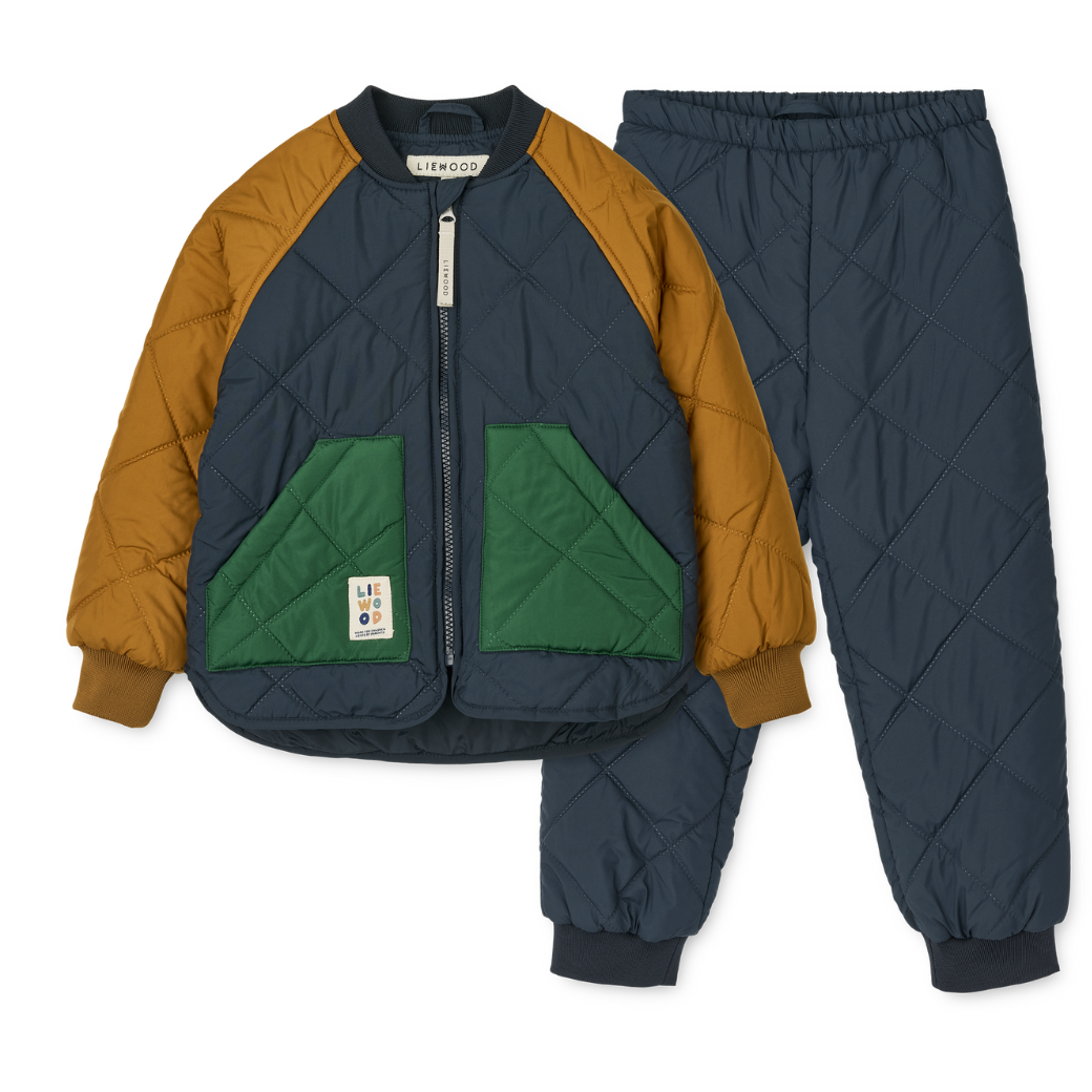 LIEWOOD Termo set Zella - Classic navy multi mix Velikost: 122