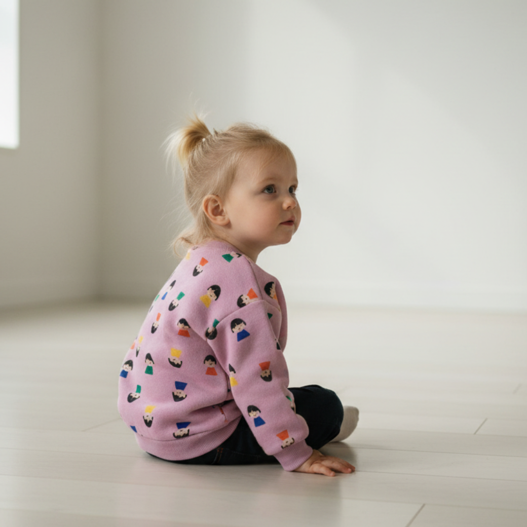 BOBO CHOSES Mikina Game Pawns all over - LAVENDER Velikost: 6m