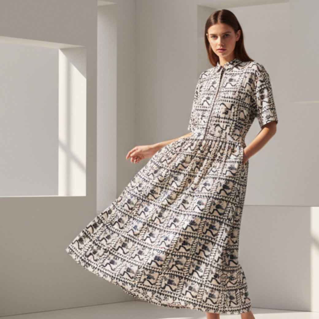 BOBO CHOSES Dámské šaty Mr Pencil - OFFWHITE Velikost: S