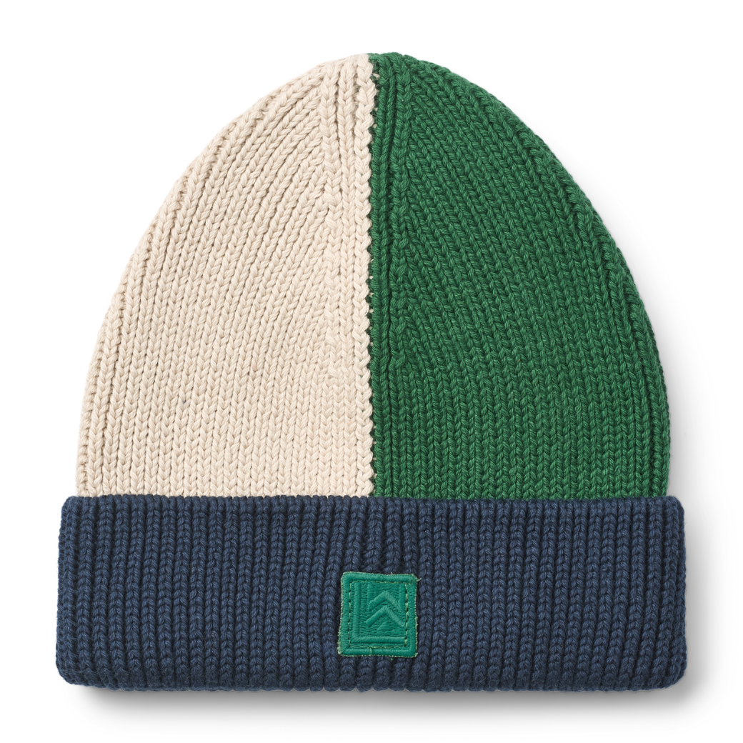 LIEWOOD Čepice Ezra Beanie - Classic navy multi mix Velikost: 3-4y