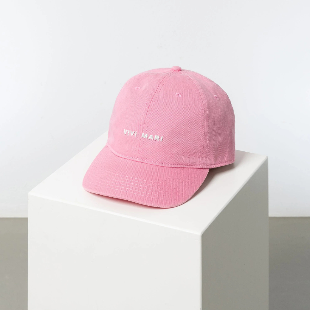 VIVI MARI Kšiltovka solid soft pink/white