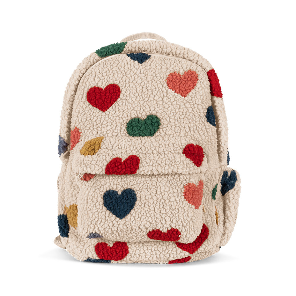 KONGES SLOJD Batoh JODY TEDDY - BON COEUR COLORÉ