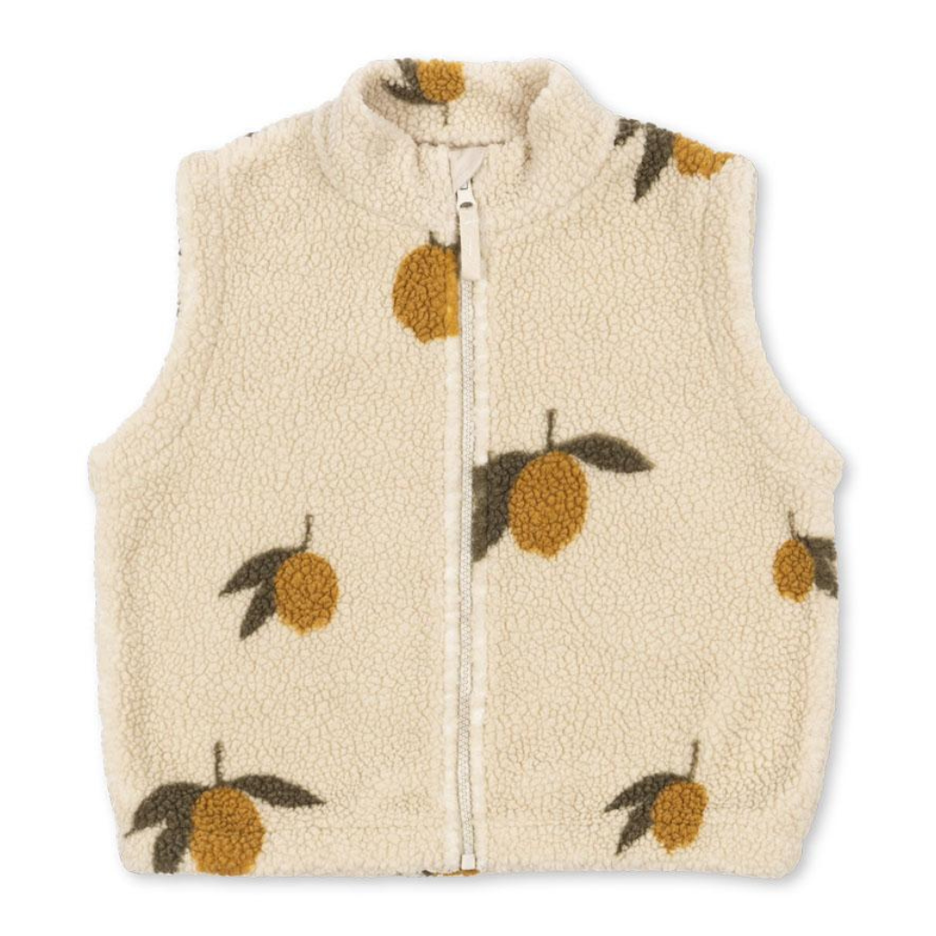 KONGES SLOJD Vesta JODY TEDDY - MON GRAND CITRON Velikost: 5-6y