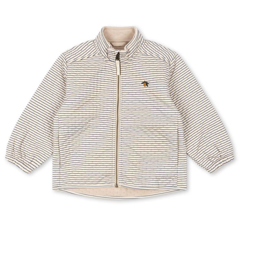 KONGES SLOJD Termo bunda - STRIPE BLUIE Velikost: 7-8Y