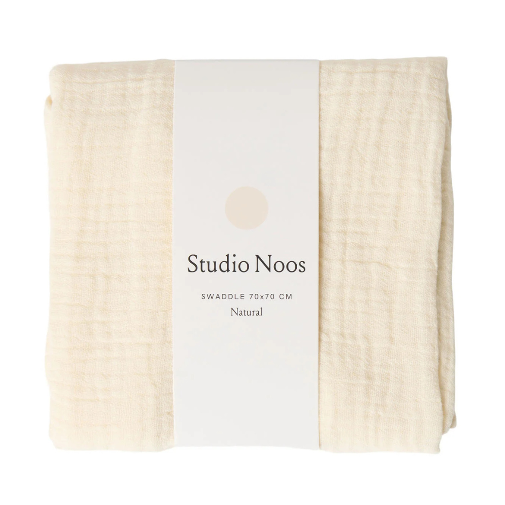 STUDIO NOOS Mušelínová plena Beige 70 x 70