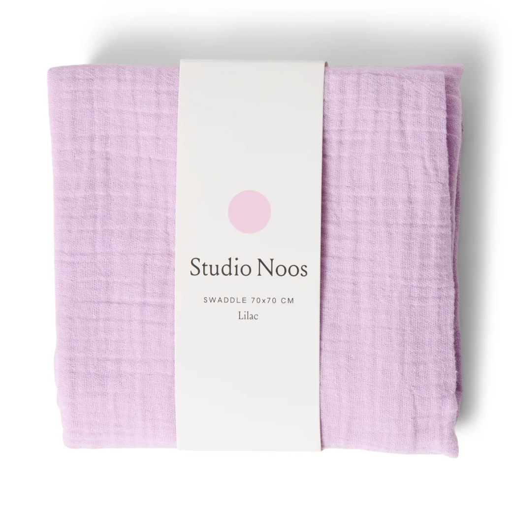 STUDIO NOOS Mušelínová plena Purple 70 x 70
