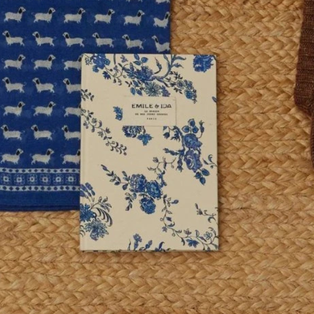 EMILE ET IDA Zápisník AC-CARNET - ORCHID BLEU