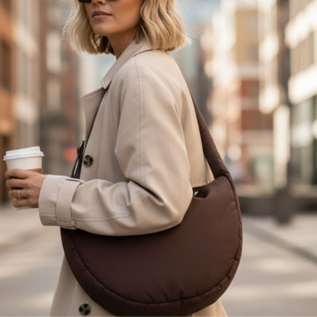 STUDIO NOOS Taška Cross body Puffy - Brown