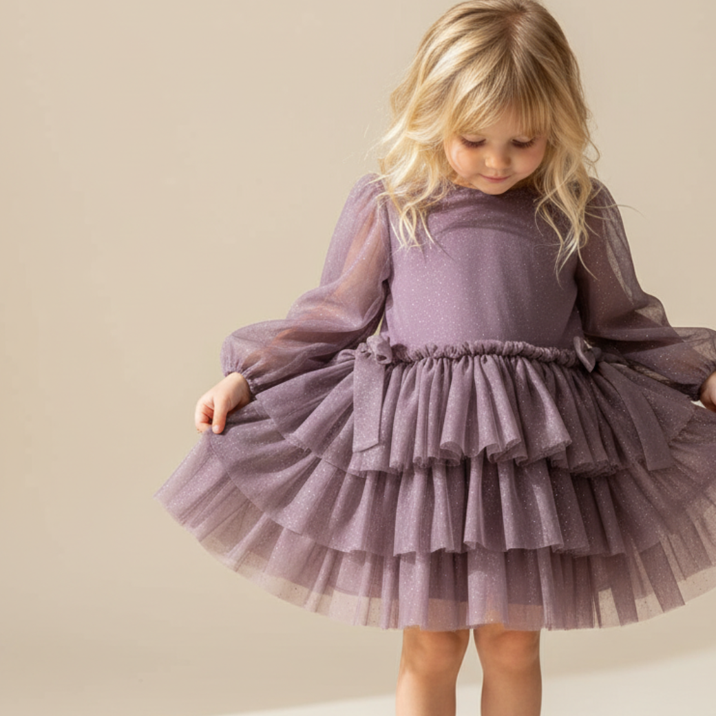 KONGES SLOJD Šaty s třpitkami - HORTENSIA Velikost: 2y