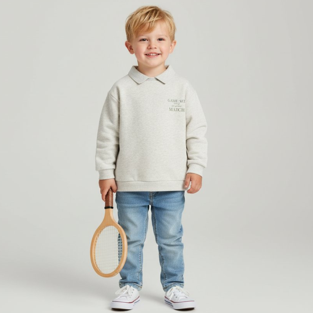 KONGES SLOJD Polokošile SPOTTY - OFF WHITE MELANGE Velikost: 4y