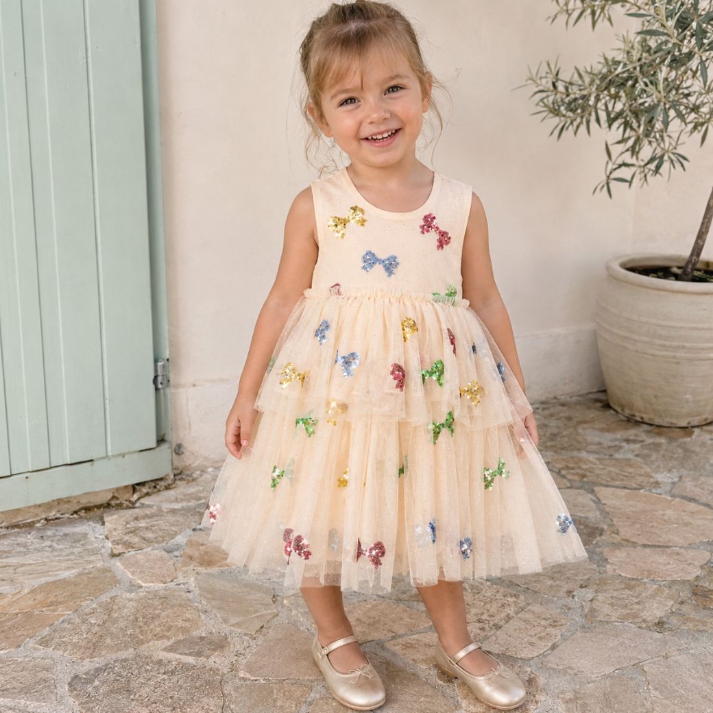 KONGES SLOJD Šaty YVONNE FAIRY - BOW COLORÉ Velikost: 3y