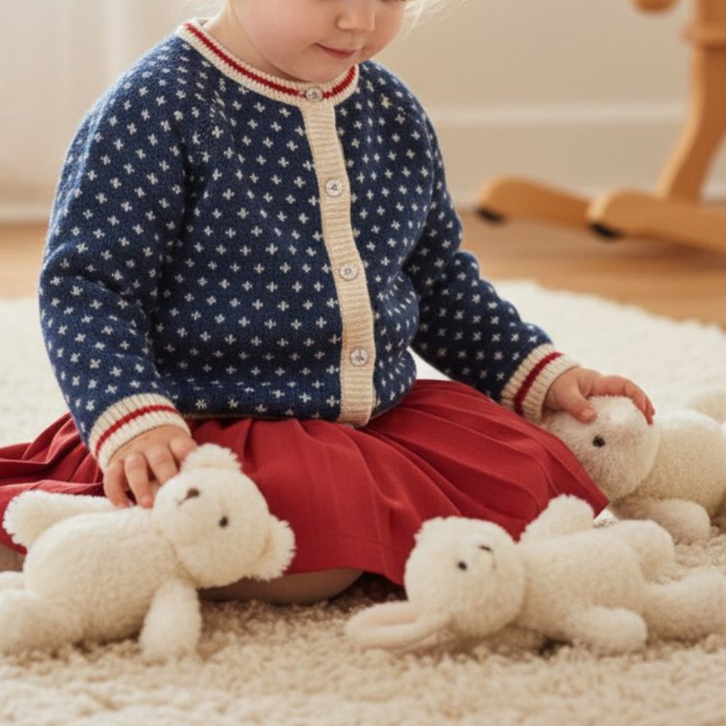 KONGES SLOJD Kardigan BILLI - BLUE Velikost: 3y