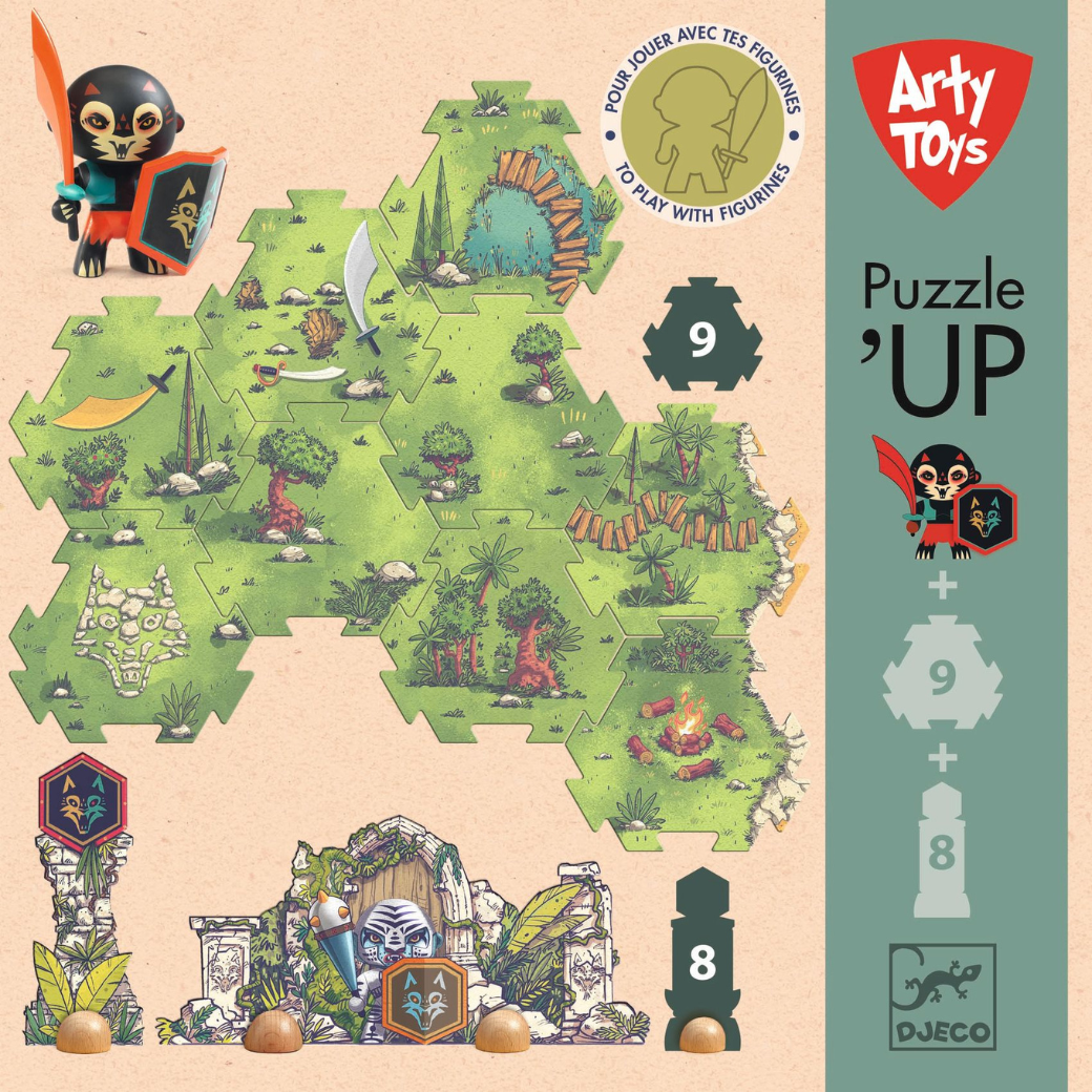 Levně DJECO Puzzle Puzzl’Up Bitva - 18 pcs