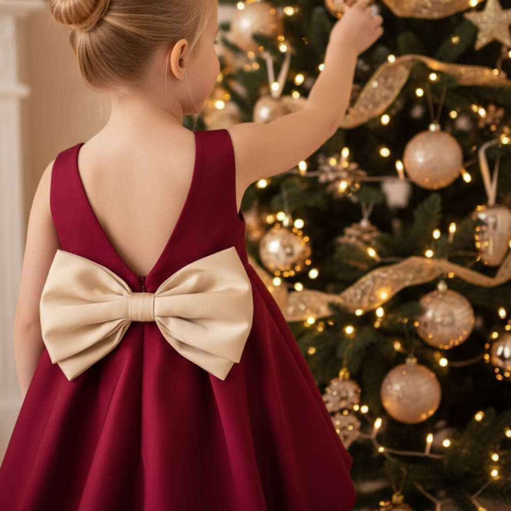 KONGES SLOJD Šaty SHEENA - SANGRIA Velikost: 5-6y