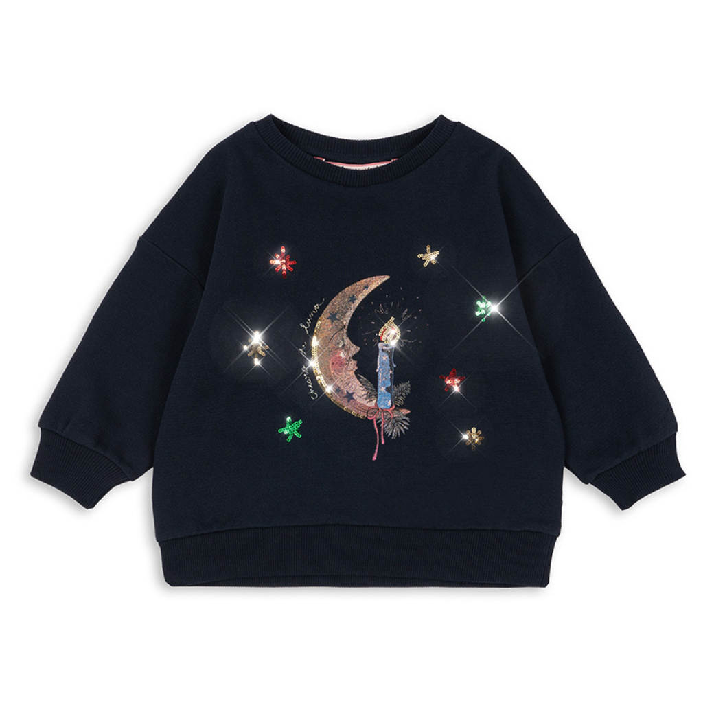 KONGES SLOJD Mikina LOUPY LOU -  DARK NAVY Velikost: 3y