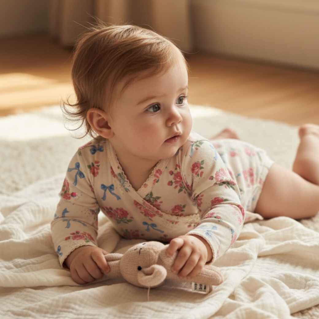 KONGES SLOJD Body pro miminka BASIC - BELLA ROSITA Velikost: 3m