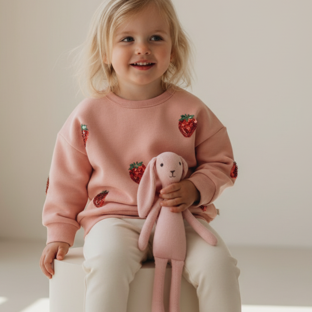 KONGES SLOJD Mikina LOU - MELLOW ROSE Velikost: 5-6y