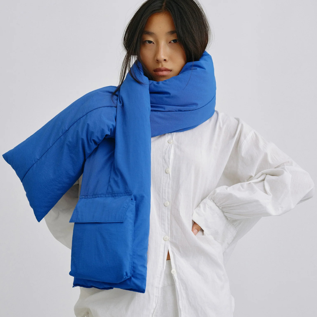 ÖLEND Polstrovaná šála - Cobalt blue