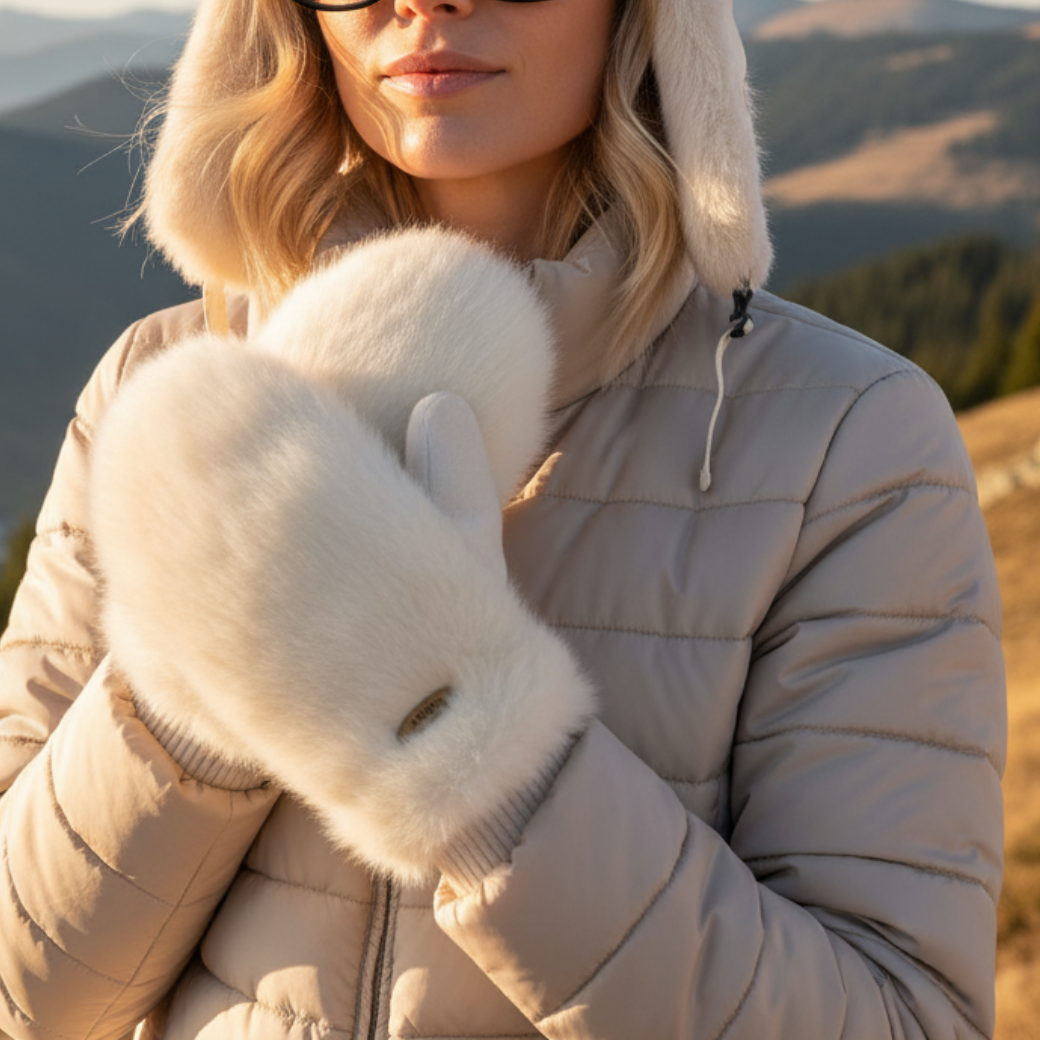 BARTS Rukavice Fur - White