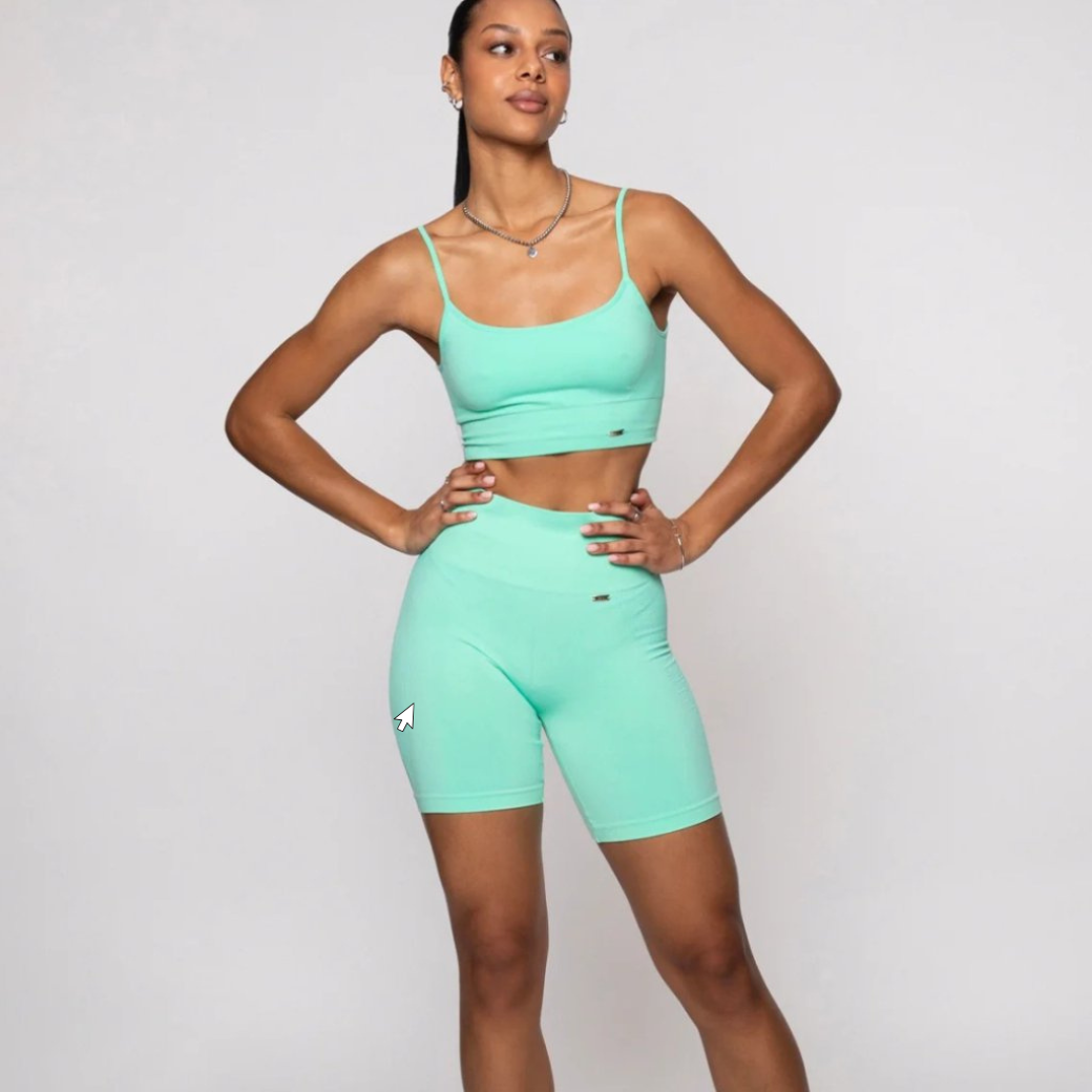 BELIEVE ATHLETICS Biker šortky Push - Up / Menta Velikost: M