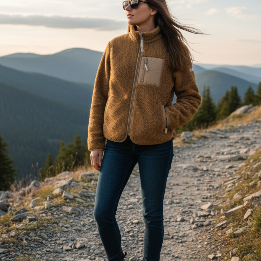 LIEWOOD Bunda Adult Nelson - Golden caramel oat mix Velikost: 38