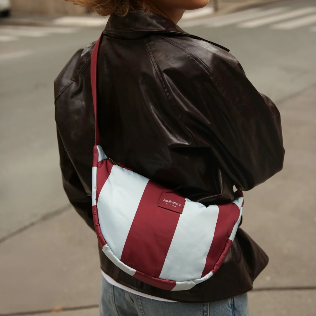 STUDIO NOOS  Ledvinka Bold Stripe - Bordeaux /light blue