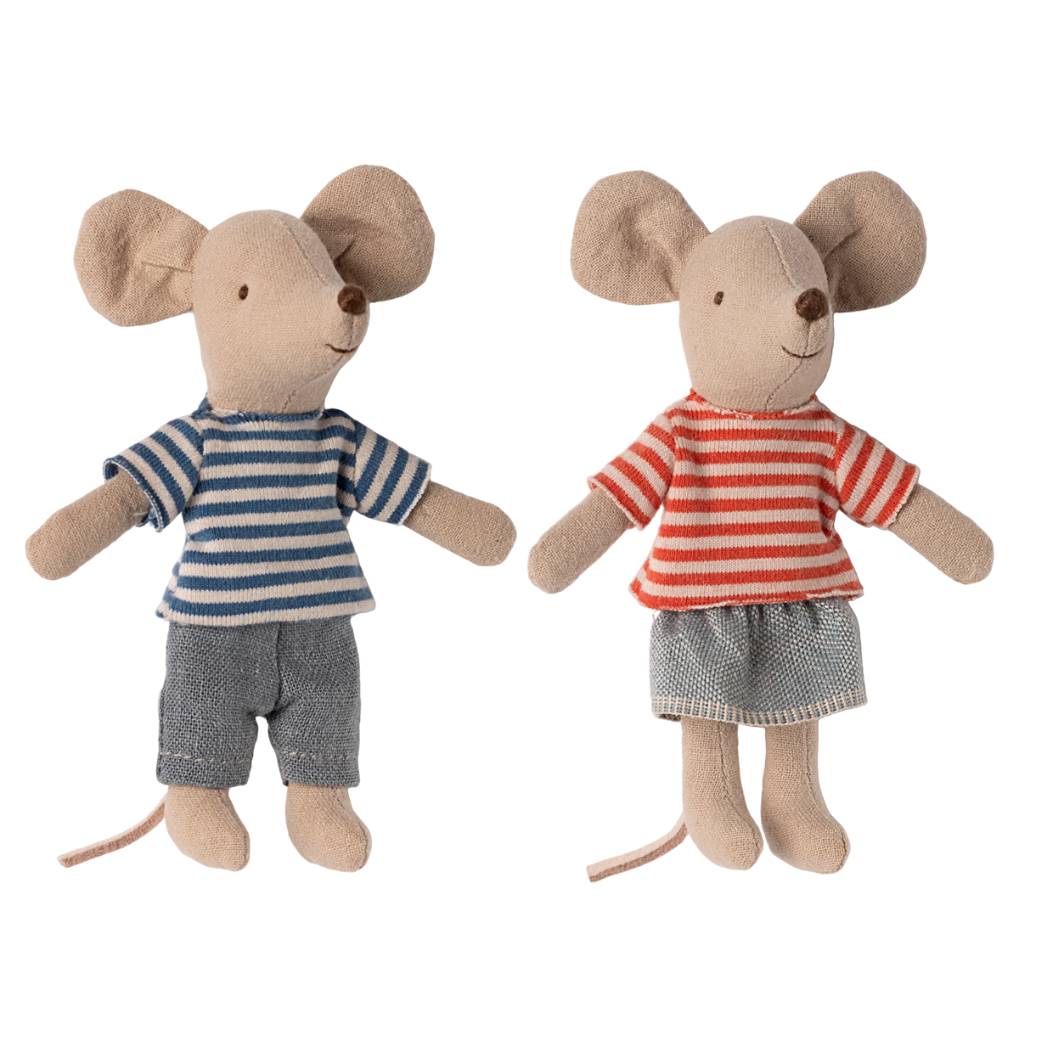 MAILEG Myšky LouiMax a Stella - malá sestra/bratr S25