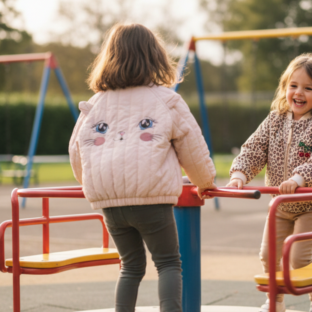 KONGES SLOJD Bomber JUNO KITTY - CAMEO ROSE Velikost: 2y