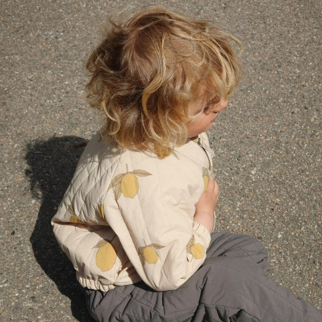 KONGES SLOJD Bomber JUNO PRINTED - MON GRAND CITRON Velikost: 2y