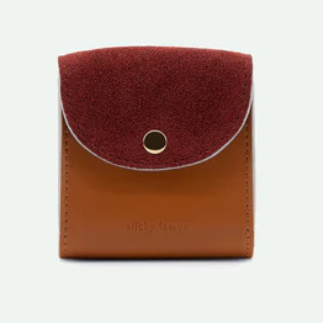 Levně THE STICKY SIS CLUB Pouzdro na Airpods - Sunset orange + brick red +wine red