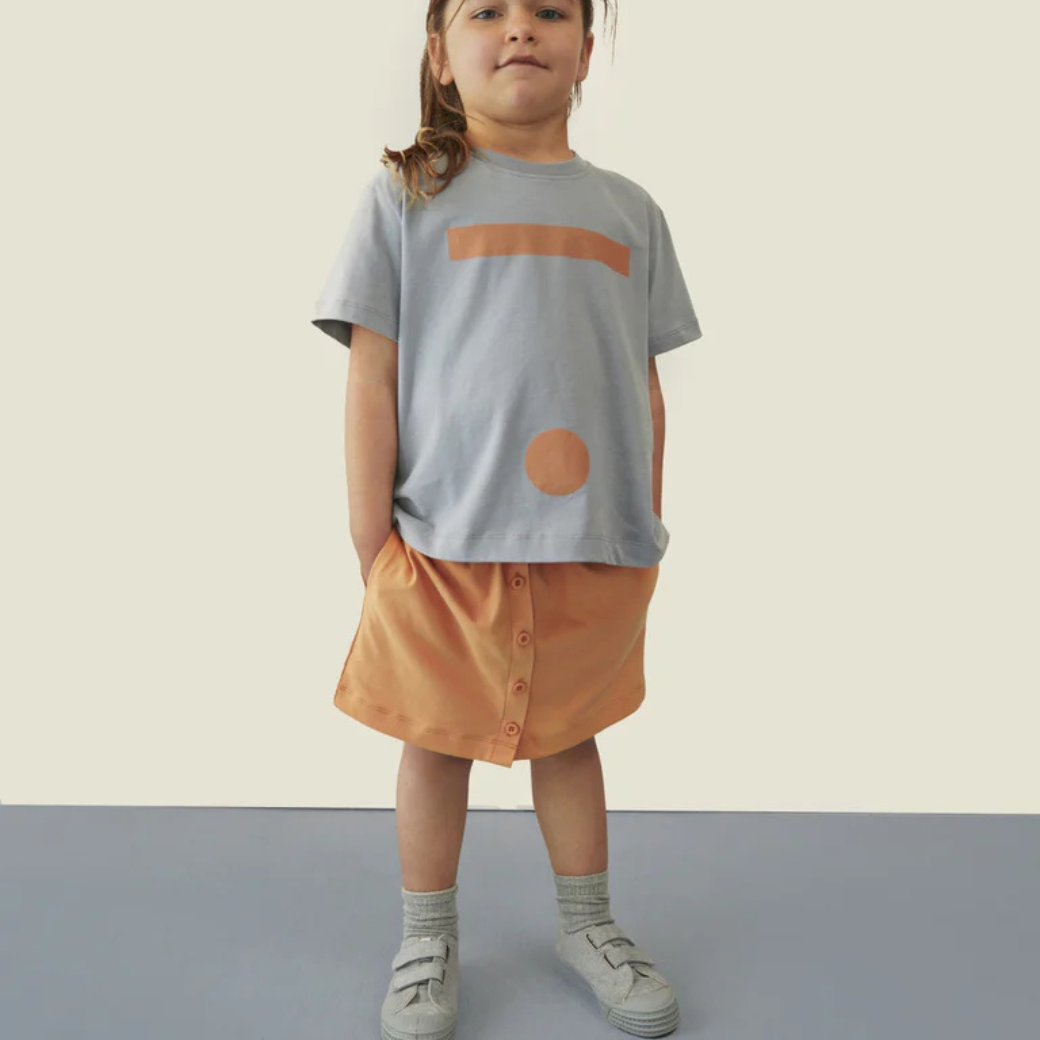 GRAY LABEL Sukně s knoflíky GOTS - Melon Velikost: 3-4y