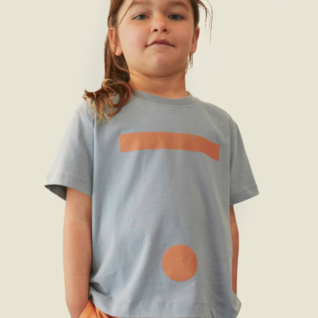 GRAY LABEL Triko Oversize GOTS - Stone Grey - Melon Velikost: 3-4y