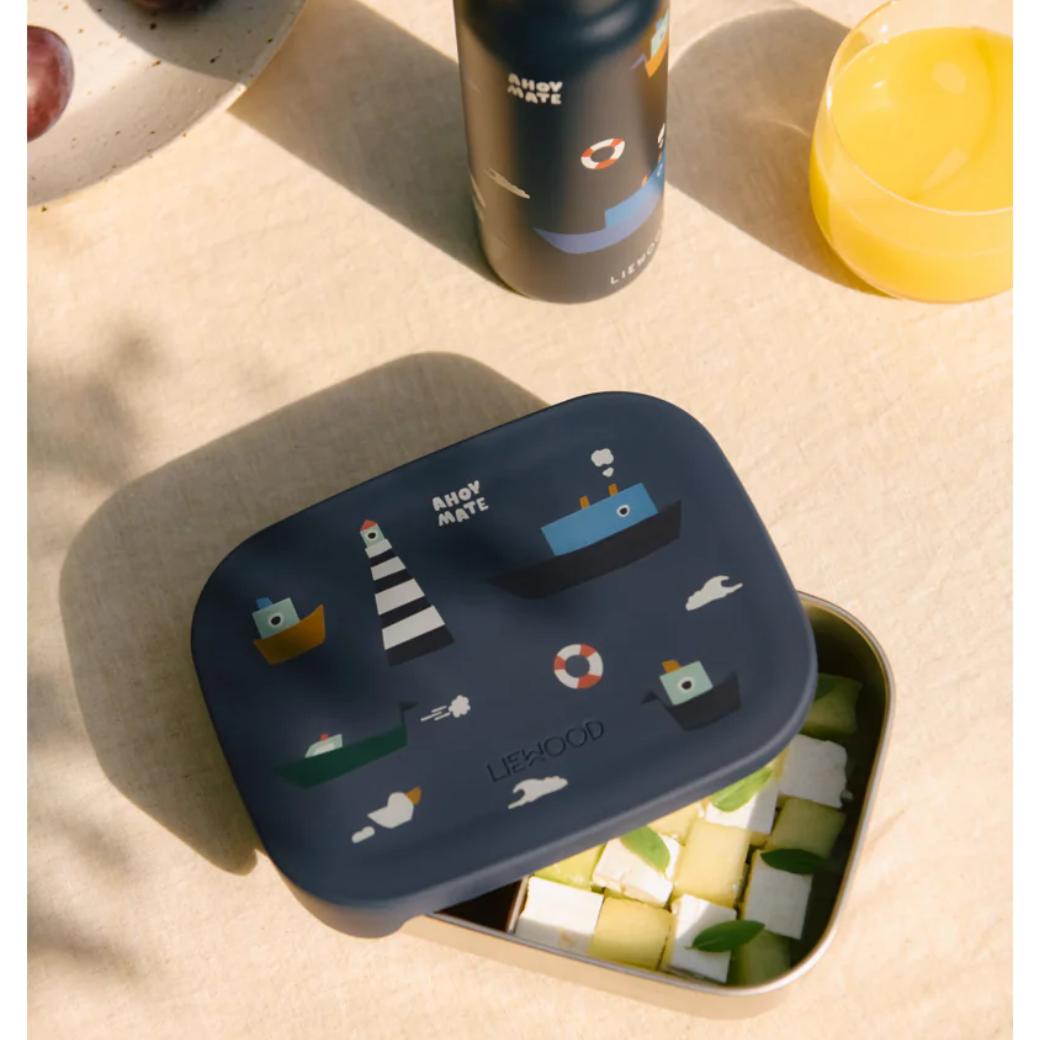 LIEWOOD Svačinový box Arthur - Sailing / Classic navy