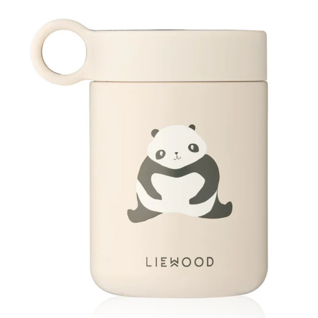 LIEWOOD Termoska na jídlo Kiani - Panda / Sandy
