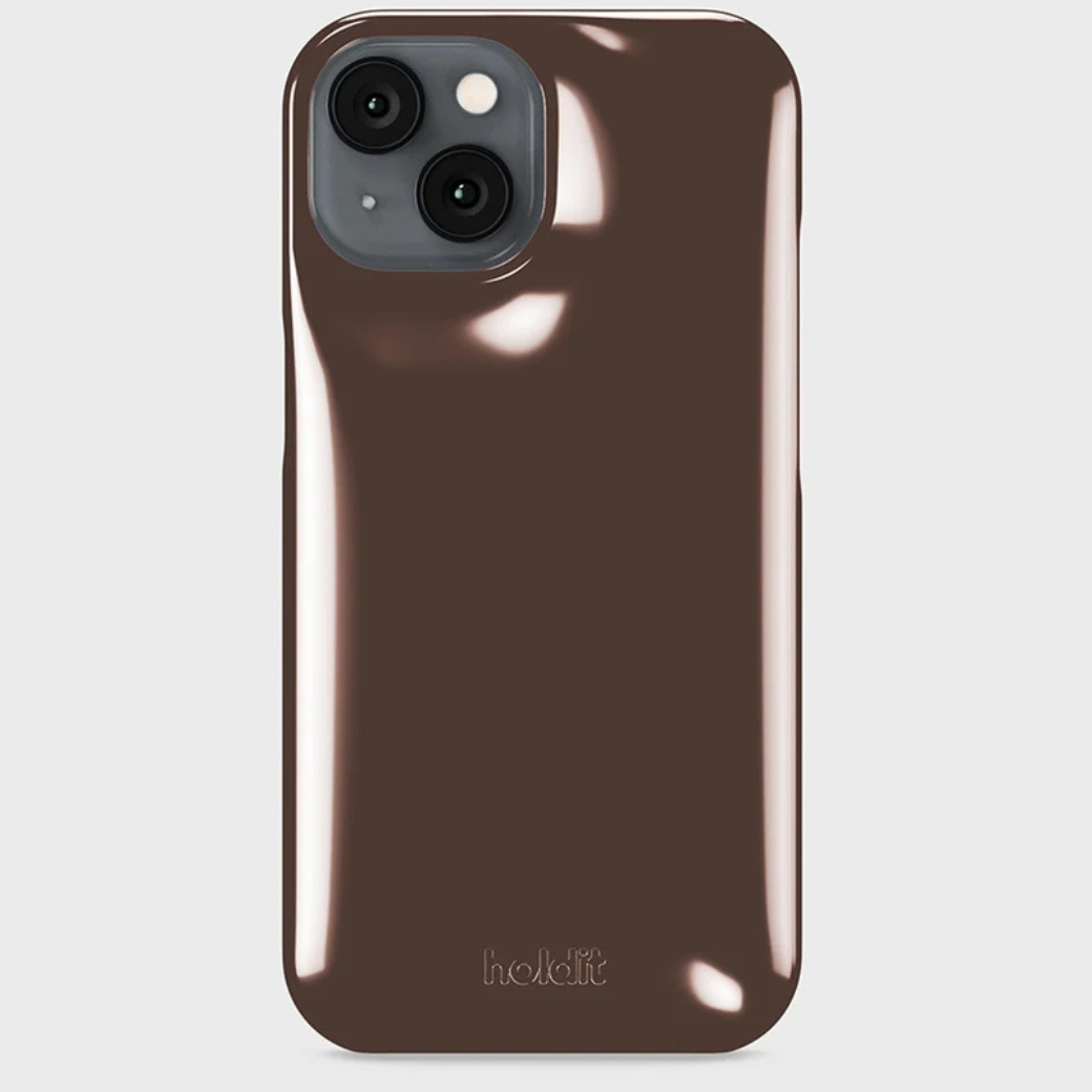 HOLDIT Kryt na mobil Puffy iPhone 16e - Chocolate