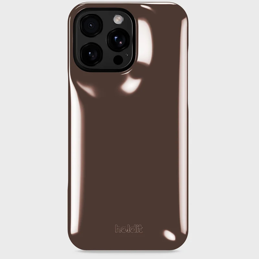 HOLDIT Kryt na mobil Puffy  iPhone 16 Pro - Chocolate