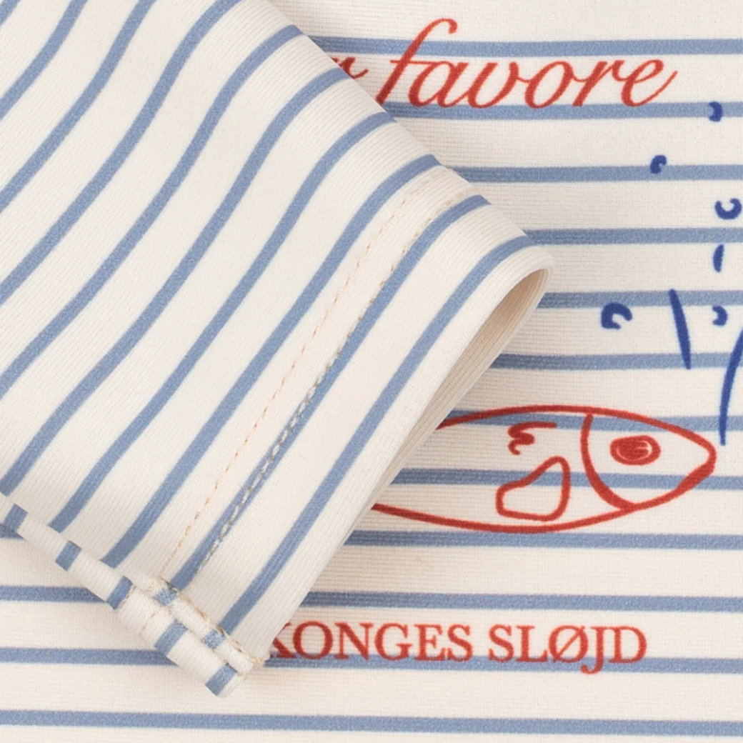 KONGES SLOJD Plavecký overal ASTER - STRIPE BLUIE Velikost: 2y