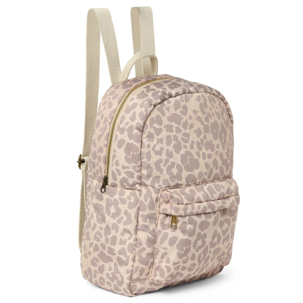 Levně STUDIO NOOS Midi batoh Puffy - Cream Leopard