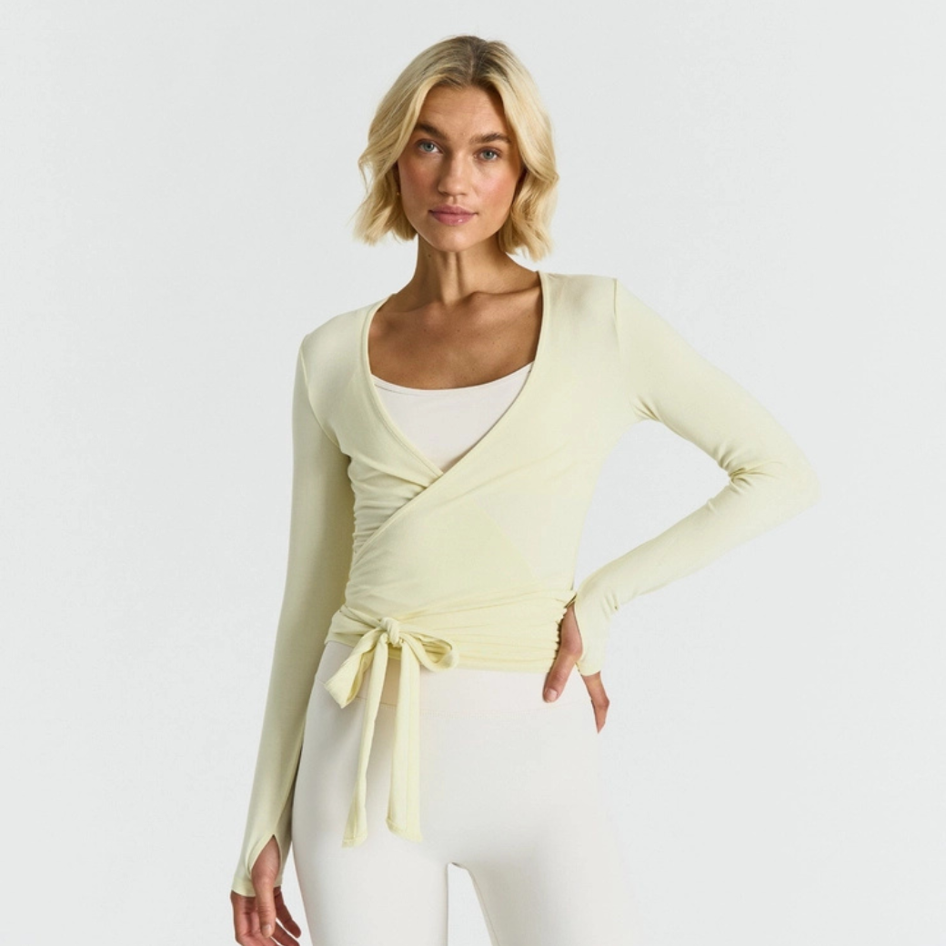 SISTERLY TRIBE Ballet Wrap Top - Lemonade Velikost: L
