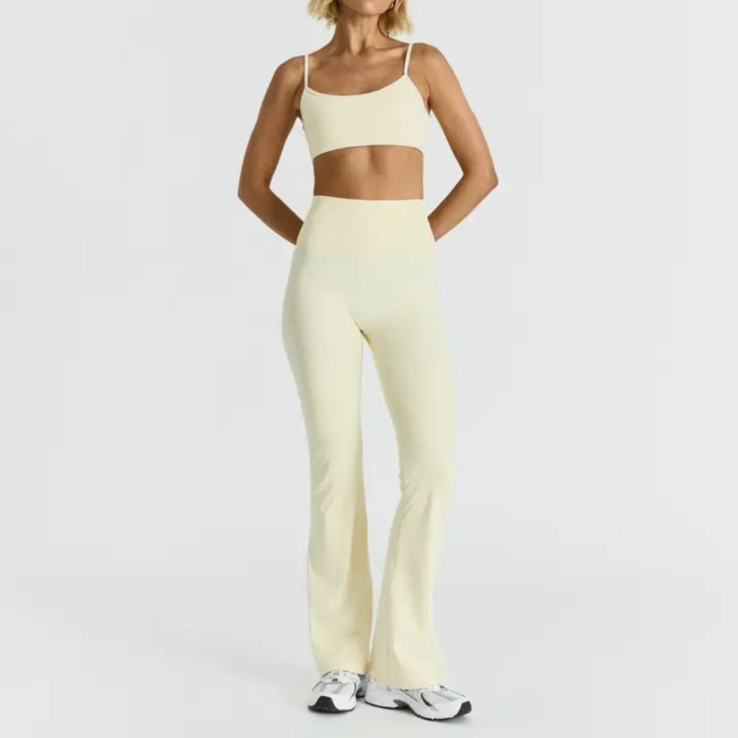SISTERLY TRIBE Legíny Softsculpt Flared Leggings - Lemonade Velikost: M