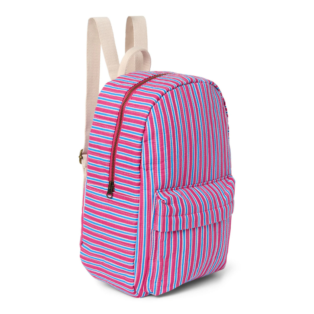 Levně STUDIO NOOS Midi batoh Poplin - Raspberry Stripped