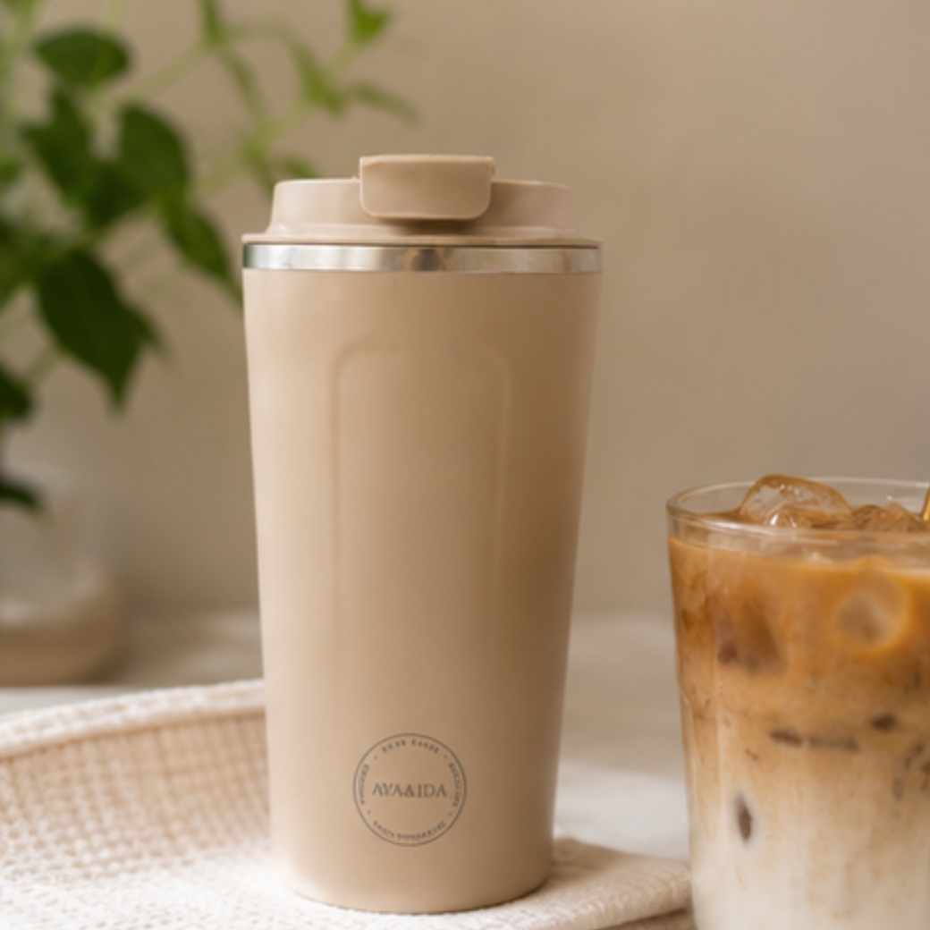 AYA&IDA Termohrnek CUP2GO 500 ml - Cream Beige