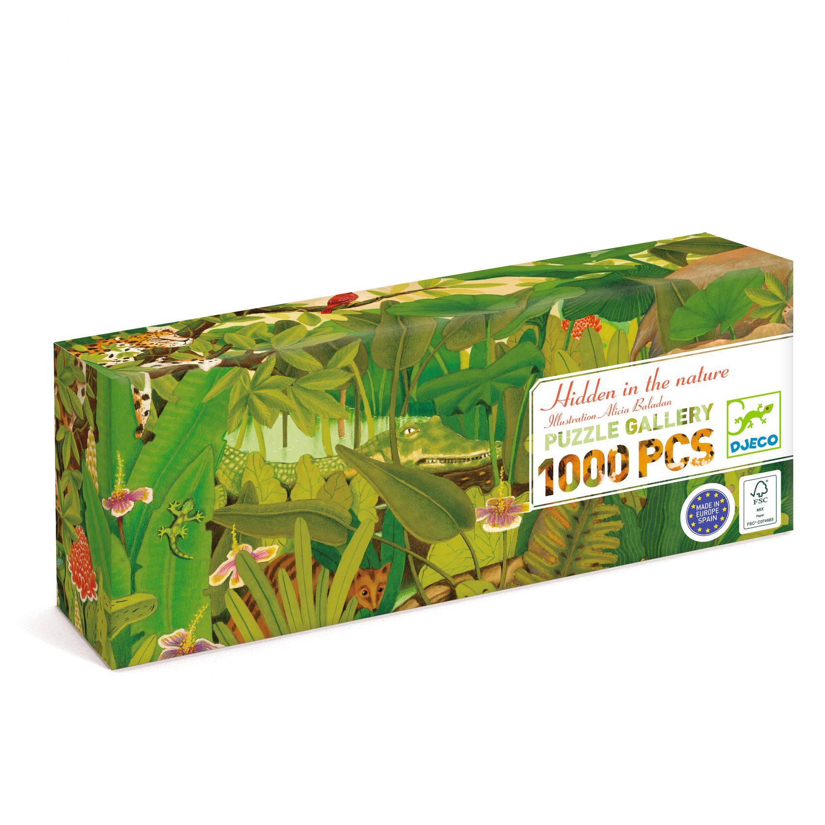 DJECO Puzzle Indická džungle - 1000 pcs