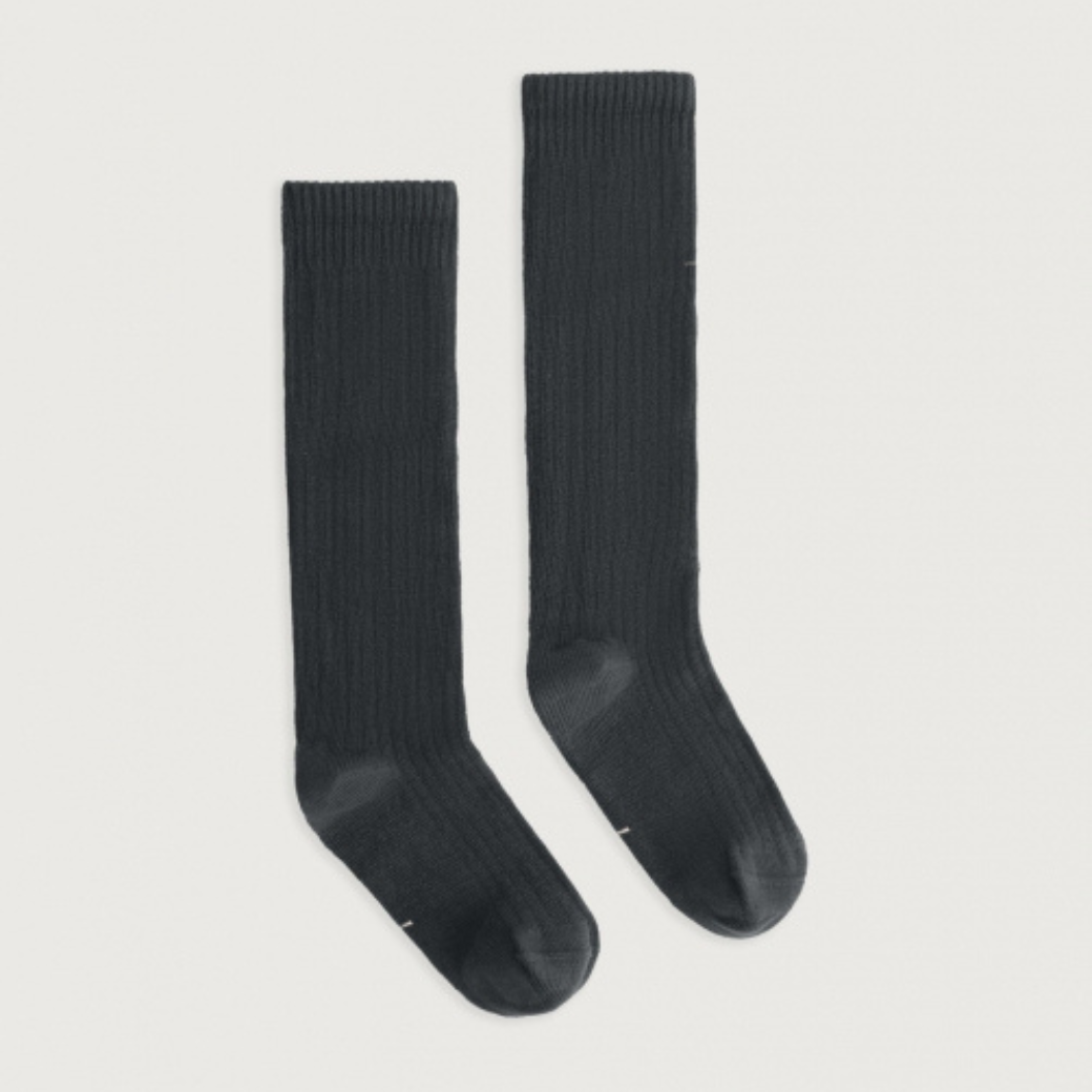 GRAY LABEL Dlouhé ponožky GOTS - Pirate Black Velikost: 35-38