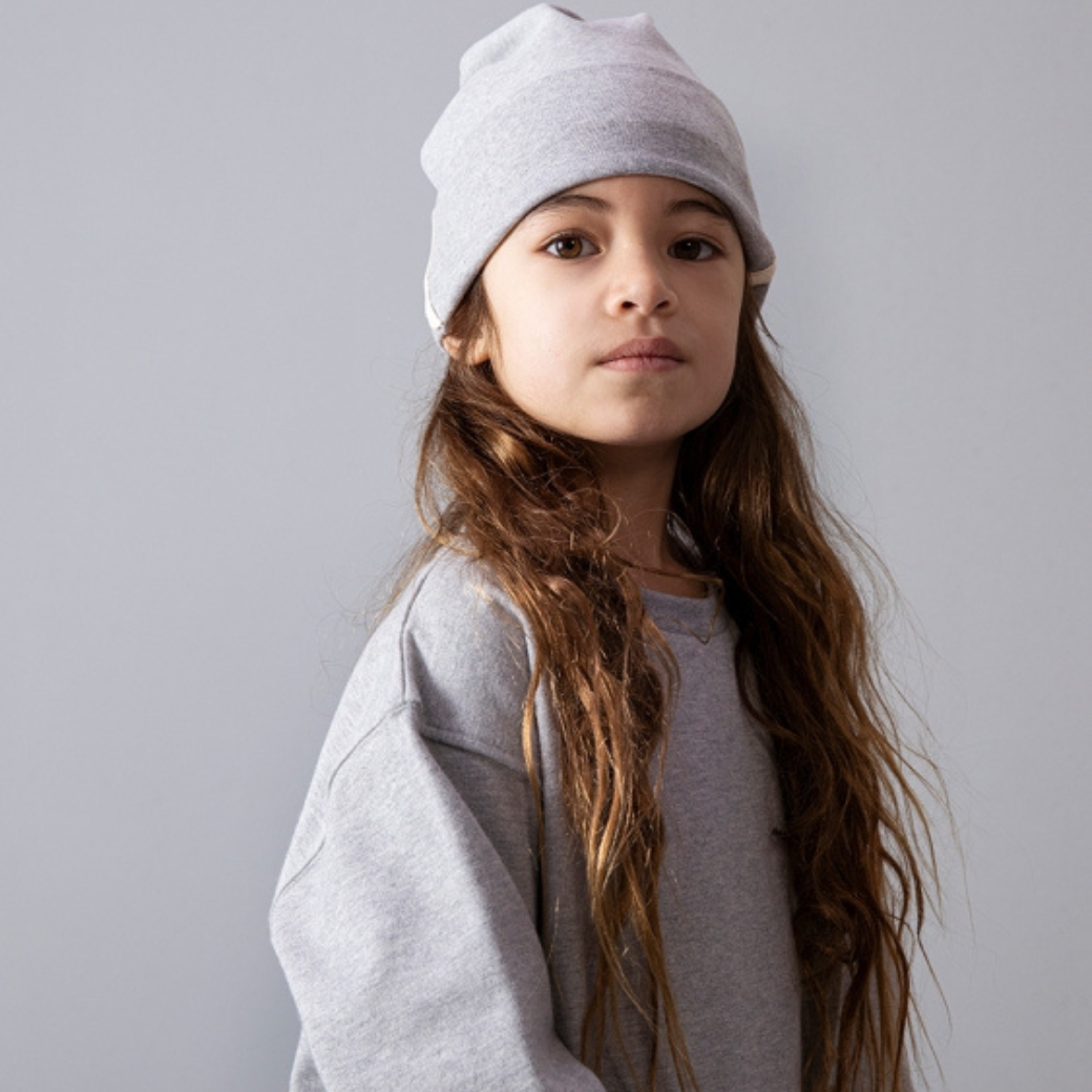 GRAY LABEL Čepice Bonnet GOTS - Gray Melange Velikost: 4-10Y